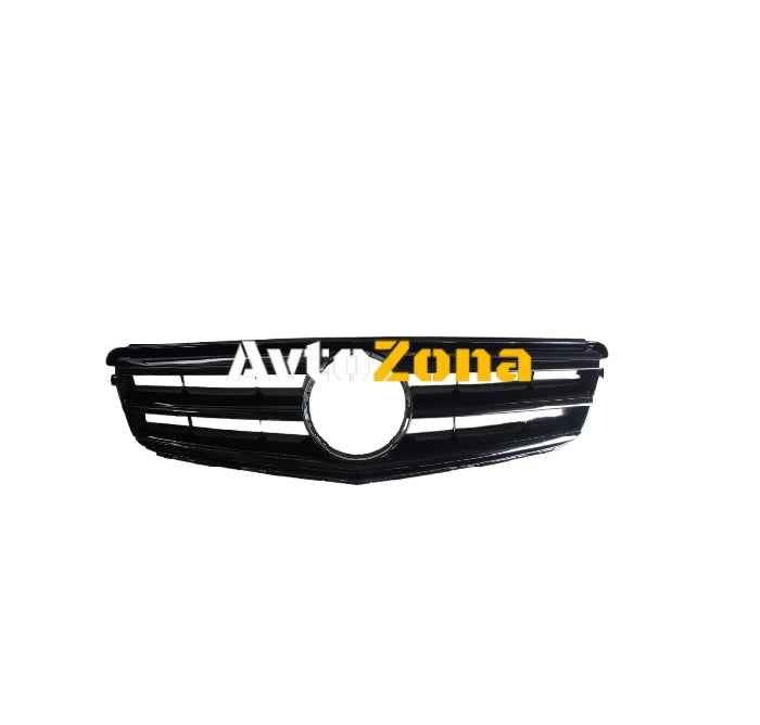 Решетка за Mercedes W204 [2007-2011] черна глатц решетка - Avtozona