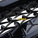 Бъбреци Решетки за BMW 5-та серия 2010-2017 F10 F11 F18 M5 528i 535i 535xi 520i 523i 525i Diamond Style Черен Гланц - Avtozona