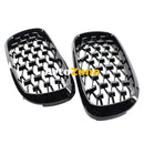 Бъбреци Решетки за BMW X5 E70 / X6 E71 (2007-2013)Diamond Style Черен Гланц - Avtozona