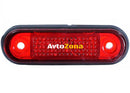 ЧЕРВЕН LED Заден Маркер Токос Габарит за Бус Платформа Камион Ремарке Автобус - 75 мм х 22мм - 12V - Avtozona