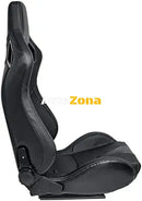 Черни спортни седалки с бял шев 2бр. в к-т - Avtozona