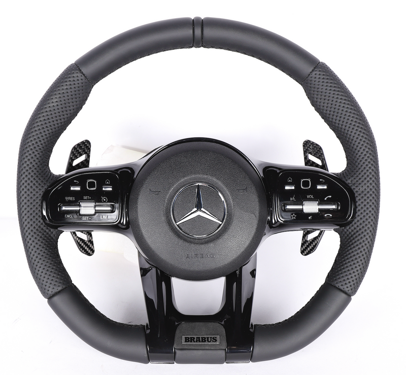 Custom Волан FULL LEATHER за Mercedes C63 W204 W205 W207 W212 W221 W222 W206 - Avtozona