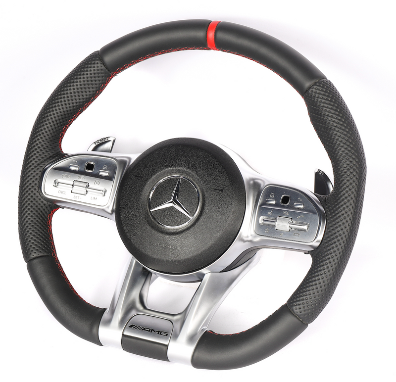 Custom Волан LEATHER за Mercedes w203 W204 W205 W222 W221 W223 - Avtozona