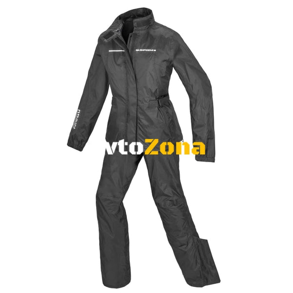 Дамски комплект дъждобран SPIDI TOURING RAIN KIT Black - Avtozona