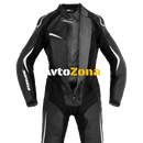 Дамски кожен мото екип SPIDI TRACK PERF PRO Black/White - Avtozona