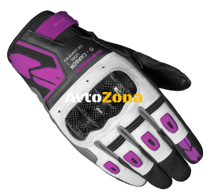 Дамски мото ръкавици SPIDI G-CARBON Black/Fuchsia - Avtozona