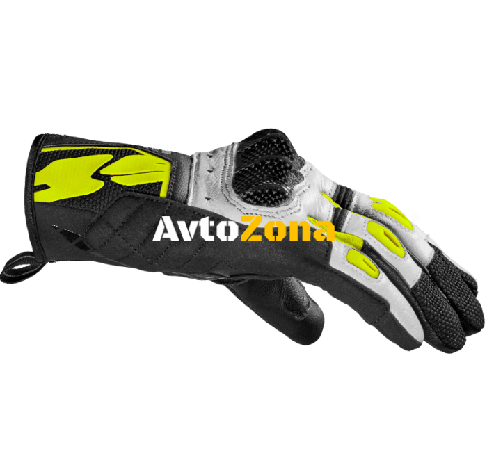 Дамски мото ръкавици SPIDI G-CARBON Yellow fluo - Avtozona