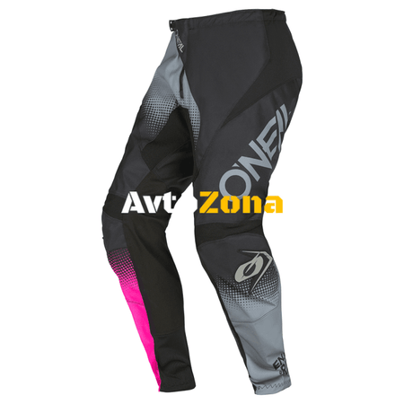 Дамски мотокрос брич O’NEAL ELEMENT RACEWEAR V.22 BLACK/GRAY/PINK - Avtozona