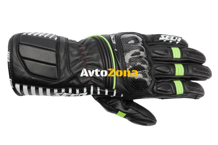 Дамски ръкавици SECA MERCURY IV BLACK/FLUO - Avtozona