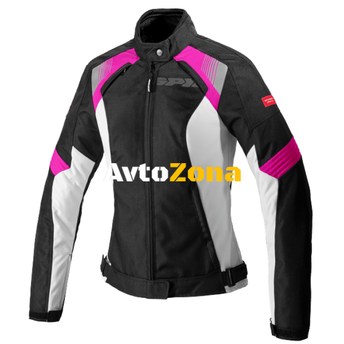 Дамско мото яке SPIDI FLASH EVO BLACK/FUCHSIA - Avtozona