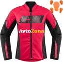 Дамско текстилно мото яке ICON HOOLIGAN ROUGE - Avtozona