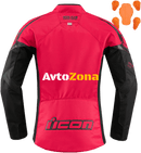 Дамско текстилно мото яке ICON HOOLIGAN ROUGE - Avtozona