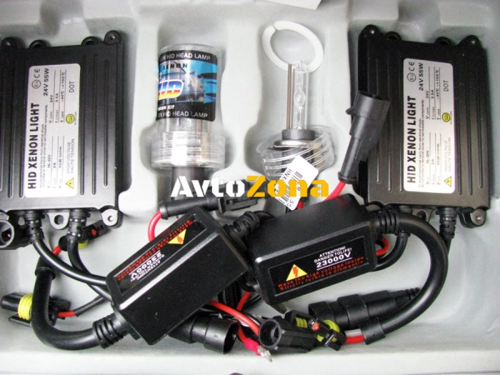 КСЕНОН КОМПЛЕКТ H1 55W 6000K - СЛИМ 24V - Avtozona