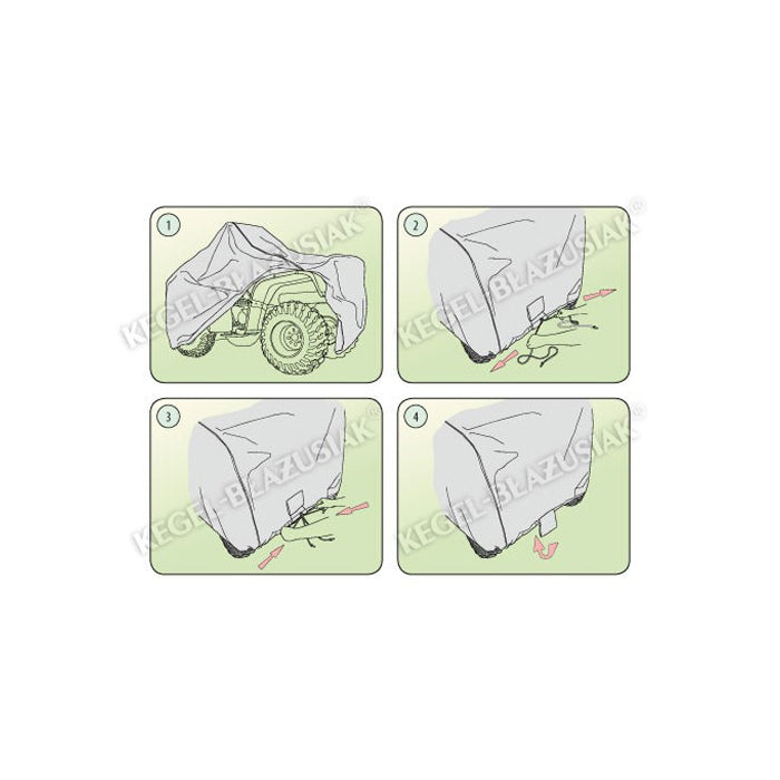 Κάλυμμα ATV Kegel Basic series - Μέγεθος L Quad, Γκρι