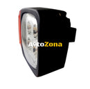 Десен LED Фар с Мигач Подходящ за Трактор Комбайн Багер Снегорин и др - 4 диода 12W 1000lm - Avtozona