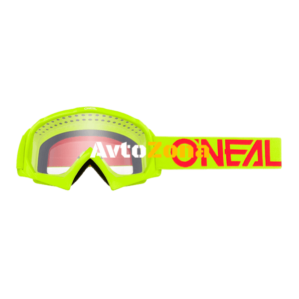 Детски крос очила O’NEAL B-10 SOLID NEON YELLOW/RED - Avtozona