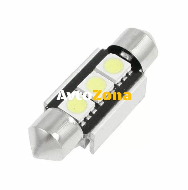 Диодна крушка за плафон 36мм 3smd 5050 - canbus - Avtozona