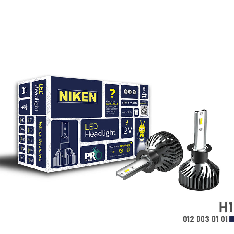 Диодни крушки Niken H1 Про серия – 32W 8000LM 12V 6500K IP65 - Avtozona