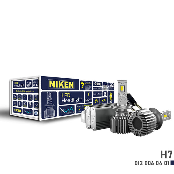 Диодни крушки Niken H7 НОВА СЕРИЯ - 2 бр./к-т 12V - Avtozona