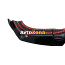 Добавка предна броня за Mercedes W204 C-class (2007-2013) - черен гланц - Avtozona