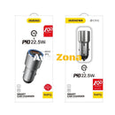 РАЗКЛОНИТЕЛ ЗА ЗАПАЛКА - USB + Type C - Avtozona