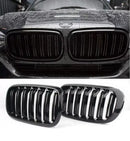 Двойни Бъбреци Решетки За БМВ BMW X5 X6 F15 F85 F16 F86 2014+ Черен Гланц Лак - Avtozona