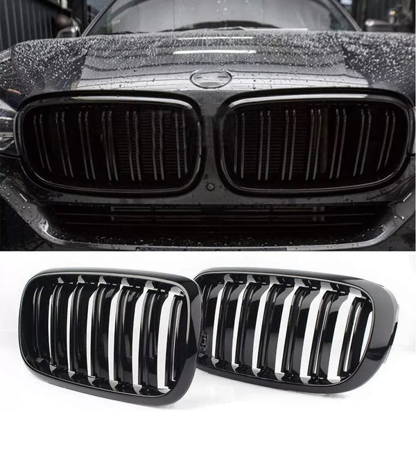 Двойни Бъбреци Решетки За БМВ BMW X5 X6 F15 F85 F16 F86 2014 + Черен Гланц Лак - Avtozona