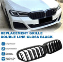 Двойни Бъбреци Решетки За BMW 5 SERIES G30 G31 LCI БМВ 5-та Серия Facelift BMW G30 G31 G38 2020г.-2023г. Черен Гланц Лак - Avtozona