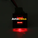 Двойно USB Зарядно за Вграждане за Volkswagen Фолксваген VW Transporter Транспортер Caravelle Каравел Т5 2003 - 2009 - Avtozona