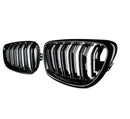 Двойни Бъбреци Решетки За БМВ BMW F22 F23 F24 F27 E87 2012г.-2018г. Черен Гланц Лак - Avtozona