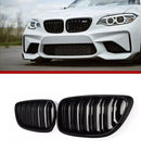 Двойни Бъбреци Решетки За БМВ BMW F22 F23 F24 F27 E87 2012г.-2018г. Черен Гланц Лак - Avtozona