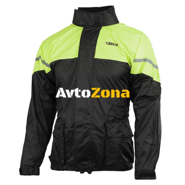 Дъждобран SECA RAIN BLACK/FLUO - Avtozona