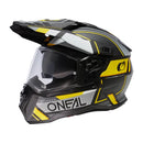 ЕНДУРО КАСКА D-SRS SQUARE V.24 BLACK/GRAY/NEON YELLOW - Avtozona