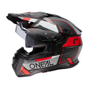 Ендуро каска D-SRS SQUARE V.24 BLACK/GRAY/RED - Avtozona