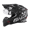 Ендуро каска O’NEAL SIERRA II TORMENT V.23 BLACK/WHITE - Avtozona