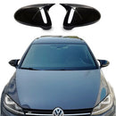 Μαύρα γυαλιστερά καλύμματα καθρεφτών για VW Golf 7 (2012-2019)