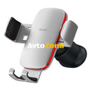 Гравитационен държач за телефон за вентилационна решетка на Baseus Metal Age II сребрист - Avtozona