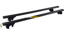 ГРЕДИ НАПРЕЧНИ ЗА БАГАЖНИК ЗА КОЛА - ЗА СТАНДАРТНИ НАДЛЪЖНИ РЕЛСИ С ОТВОР - 120CM С КЛЮЧ - ЧЕРНИ - Avtozona