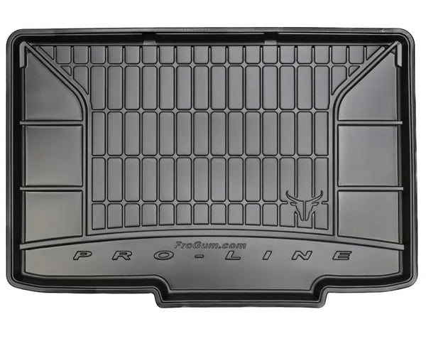 Гумена стелка за багажник Frogum Pro-Line за Opel Corsa E (2014–2019) долно положение / със стандартна резервна гума / с неподвижни задни