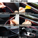 Интериорна лента за автомобил – Червена (5M) - Avtozona