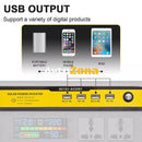 Инвертор преобразувател на напрежение с цифров дисплей от 12V на 220V 5000W - Avtozona