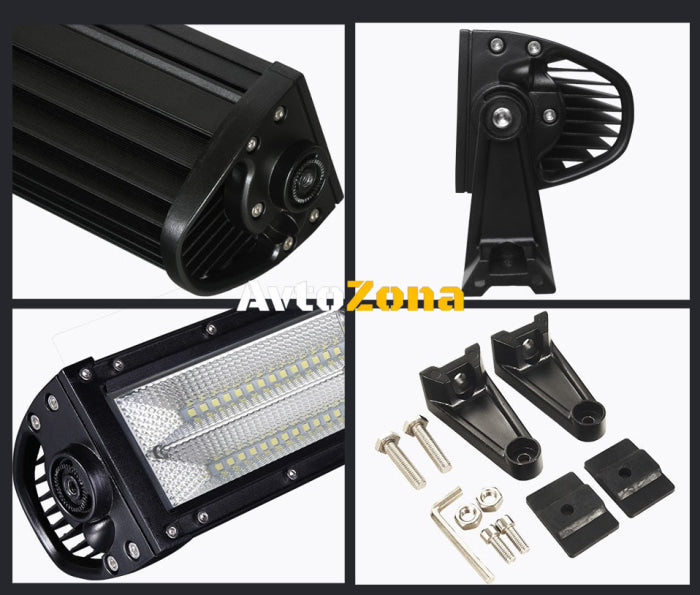 Извит 130 См 876W Мощен 7D 7Д Led Bar Лед Диоден Бар Прожектор 12V 24V - Avtozona