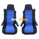 Калъф/тапицерия за седалки за VOLVO FL,FE,FM16,FH16,FH12 Сини - Avtozona
