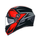 КАСКА AGV K3 -COMPOUND BLACK/RED - Avtozona