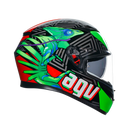 Каска AGV K3 DOT(E2206) - KAMALEON BLACK/RED/GREEN - Avtozona