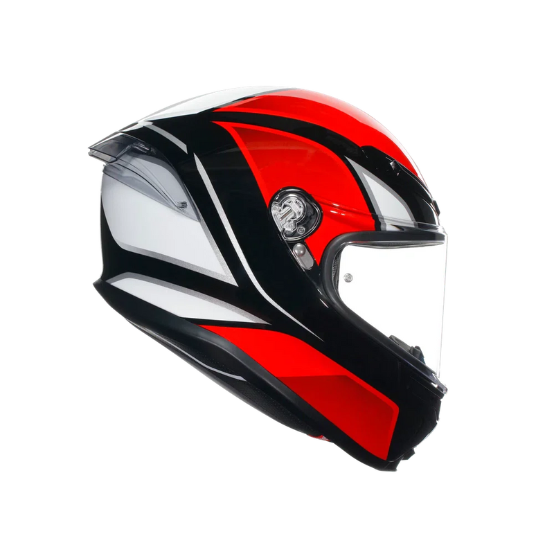 Каска AGV K6 S DOT(E2206) - HYPHEN BLACK/RED/WHITE - Avtozona