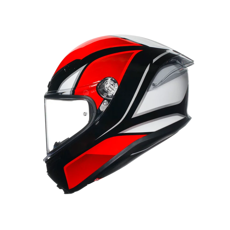 Каска AGV K6 S DOT(E2206) - HYPHEN BLACK/RED/WHITE - Avtozona