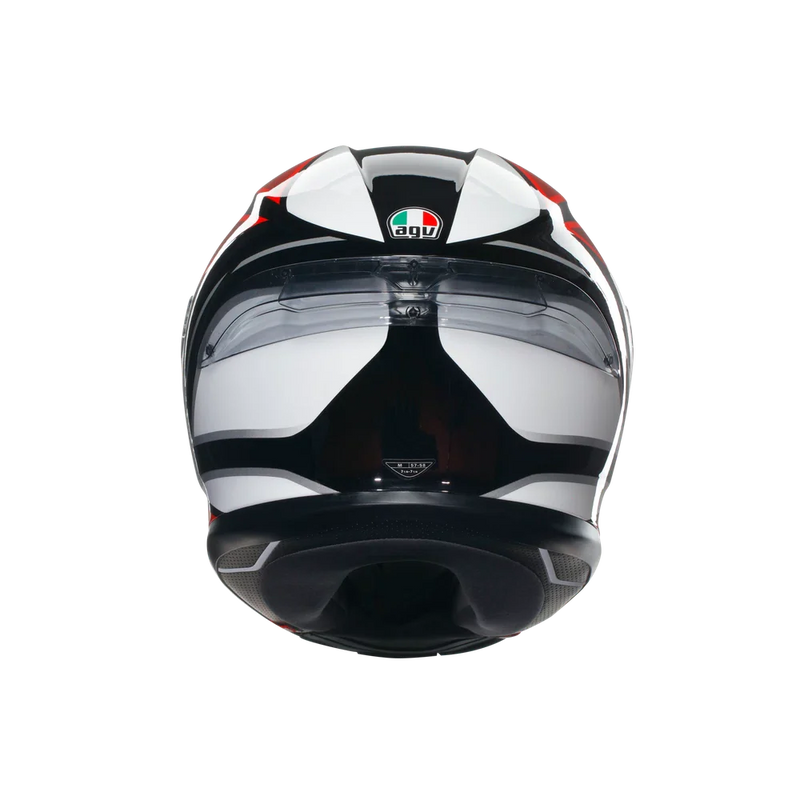 Каска AGV K6 S DOT(E2206) - HYPHEN BLACK/RED/WHITE - Avtozona