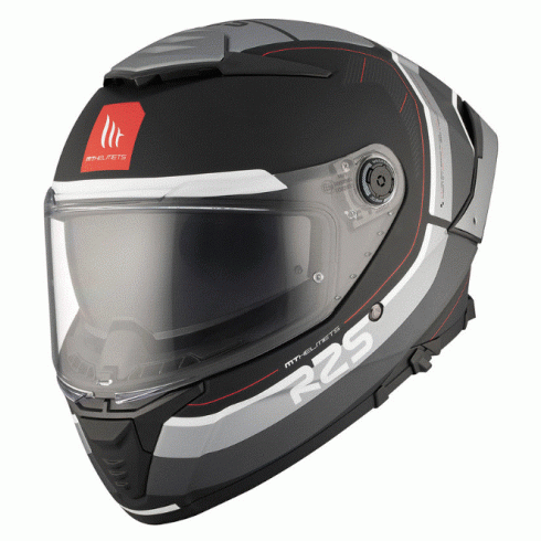 Каска MT THUNDER 4 SV R25 B2 BLACK/GRAY - Avtozona