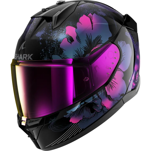 Каска SHARK D-SKWAL 3 LADY MAYFER GLOSS BLACK/VIOLET - Avtozona